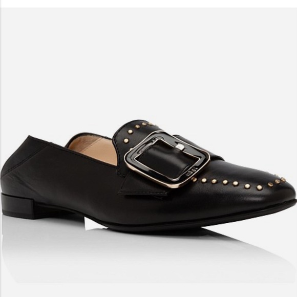 Högl Helena Black Leather Loafers - Size 5.5 (US 8) - Picture 1 of 13